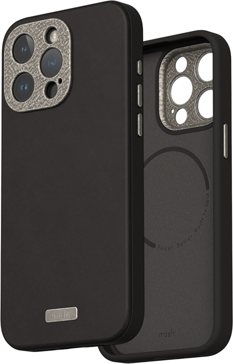 Чохол-накладка Moshi Napa Slim Hardshell Case Midnight Black для iPhone 15 Pro Max